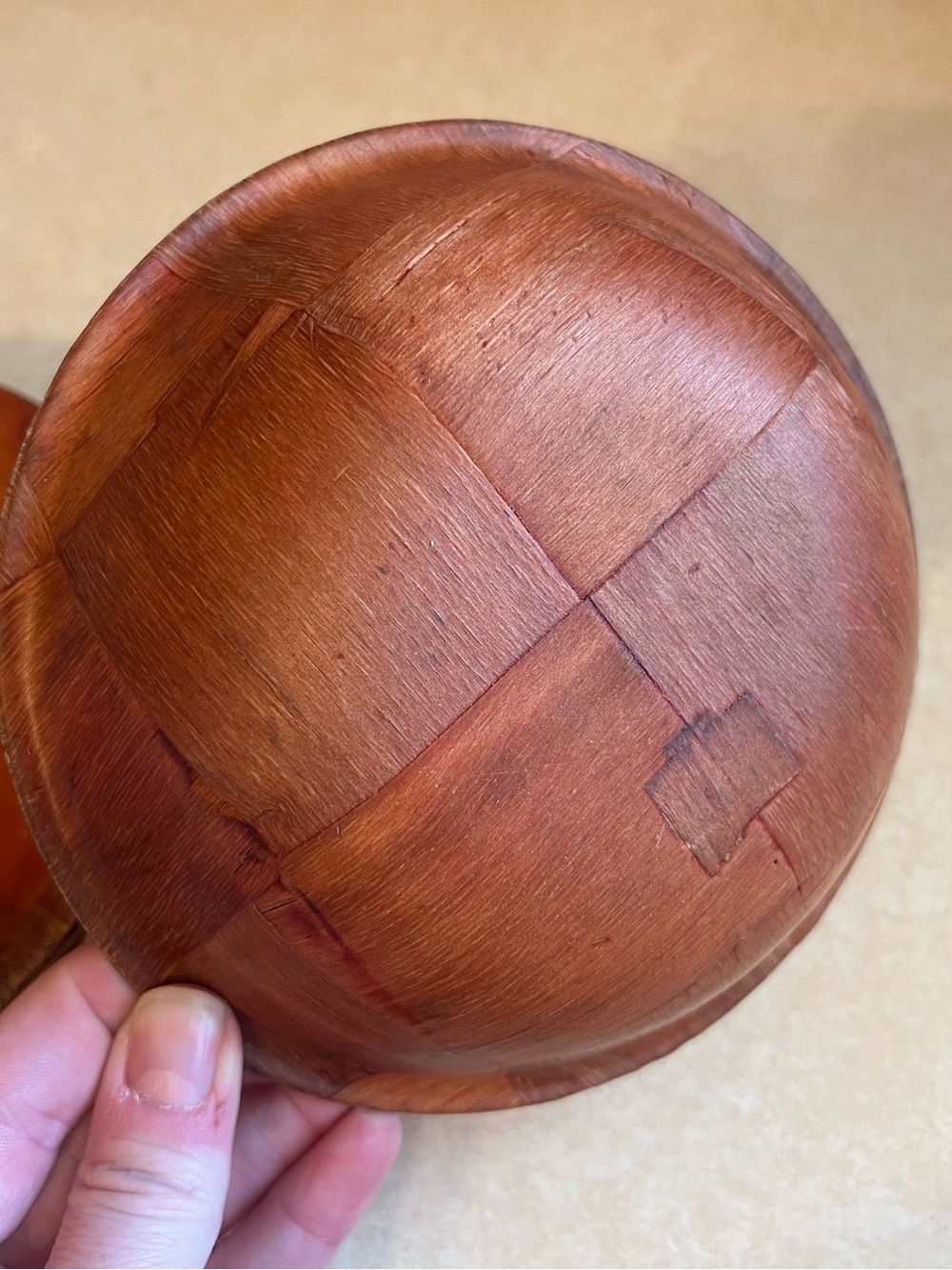 Woven Wood Vintage Bowls - Picture 7 of 7